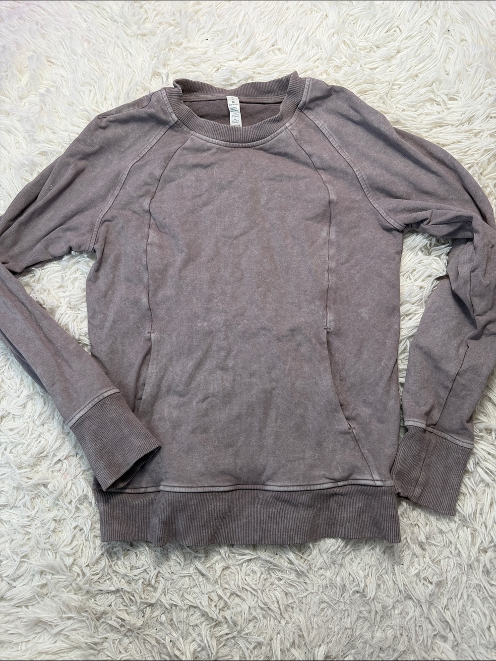 Lululemon Scuba Crew Washed Lunar Rock